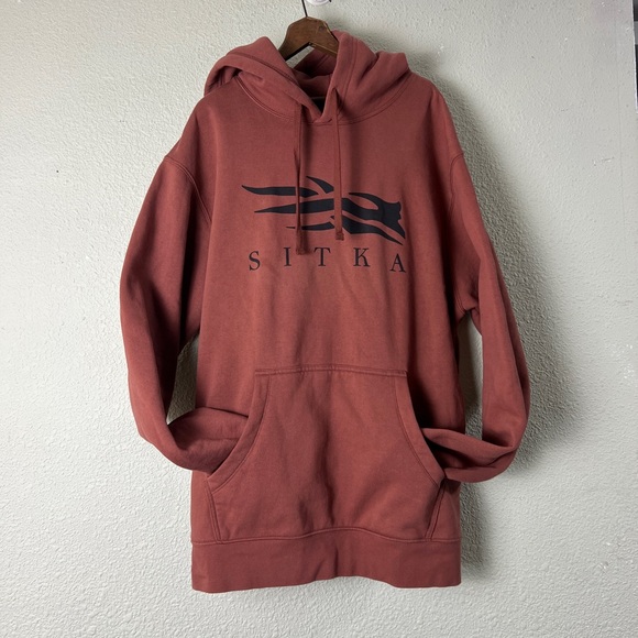 SITKA Icon Pullover Hoodie Logowear Red Clay - Picture 1 of 9